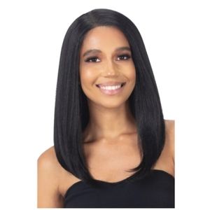 Synthetic Lace Front Wig (dark brown)